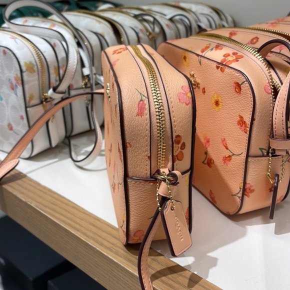 Coach c8699 Mini Camera Bag With Mystical Floral Print c8699 Faded Blush Multi - Picture 8 of 16